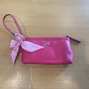 Coach Magenta Wristlet - Never Used!